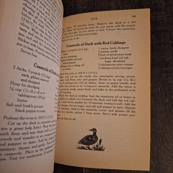 James Beards Fowl Game Bird Cookery Paperback 1970s Cook Book Chick Turkey Duck - Picture 8 of 9
